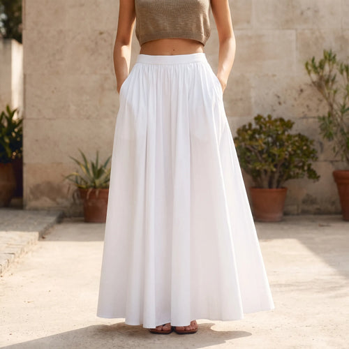 AeroSkrt | High Waisted Full Maxi Skirt