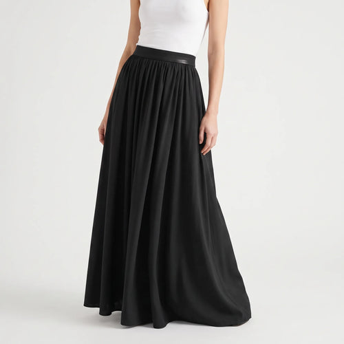 AeroSkrt | High Waisted Full Maxi Skirt