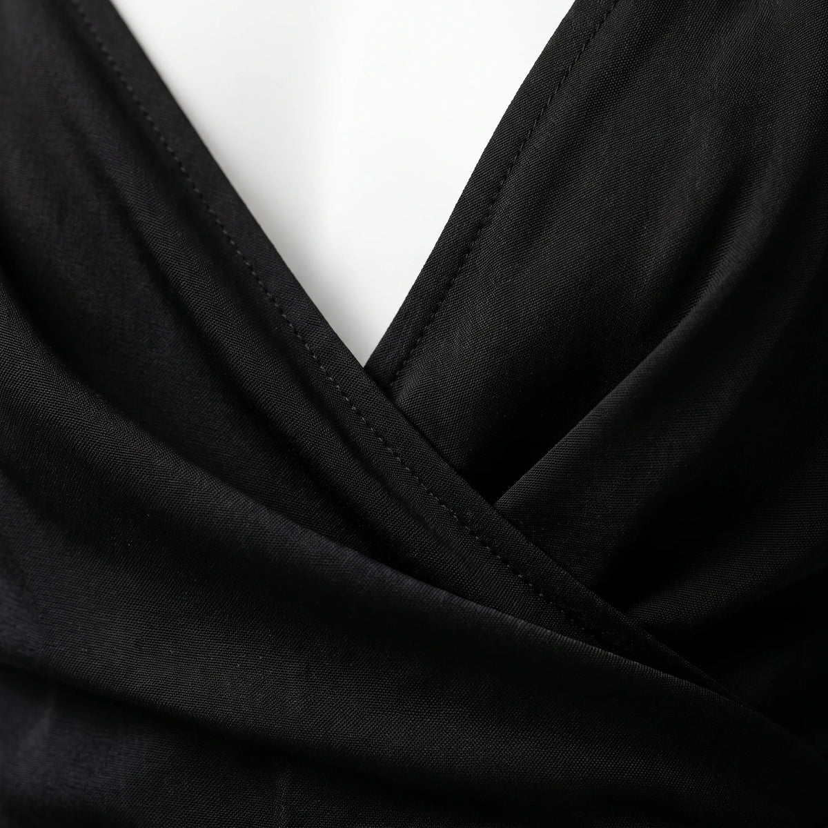 AuraGleam | Spaghetti Strap Wrap Maxi Dress