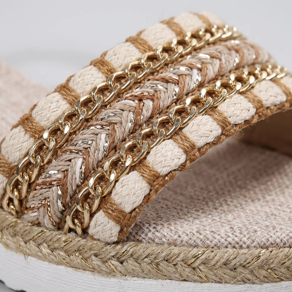 AuraWedge | Braided Wedge Sandals