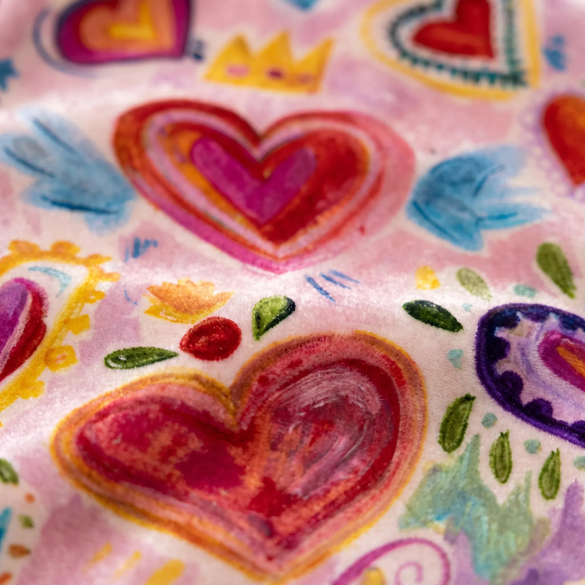 HeartVibe | Retro Heart Print Blouse