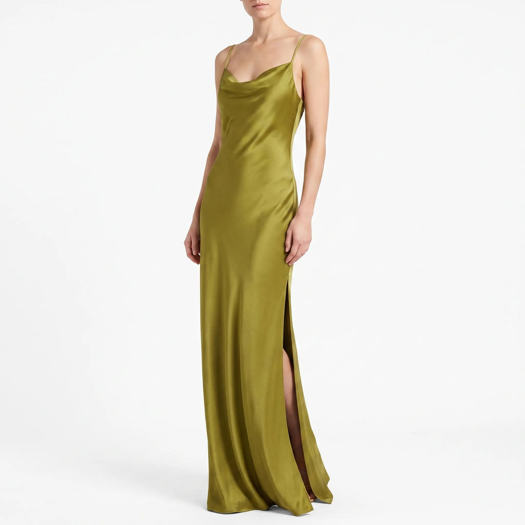 Lumeva | Formal Cowl Neck Maxi Dress