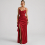 LuminaGown | Formal Cowl Neck Maxi Dress