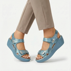 VentoWedge | Women's Double Strap Wedge Sandals